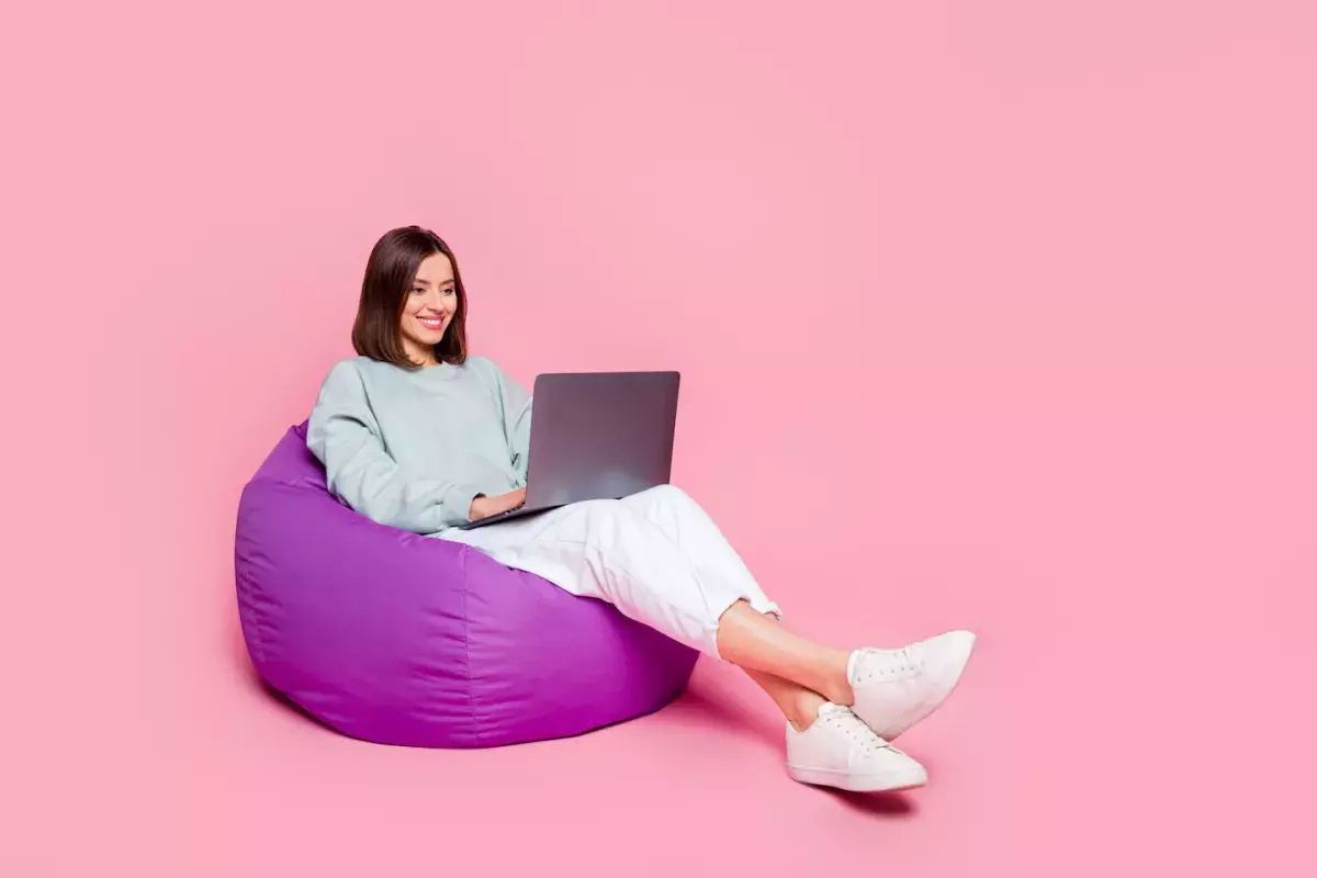 person on computer