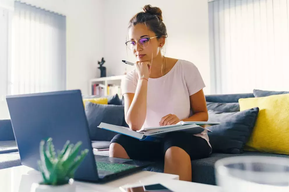person using computer